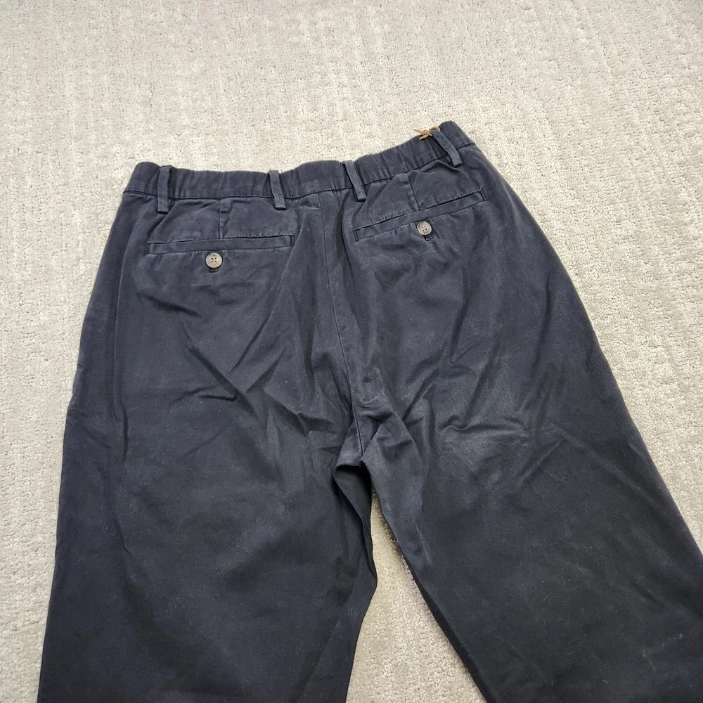 Bearbottom Chino Pants Men Medium 30x30 Cotton Blend Elastic Waist Black SlimFit